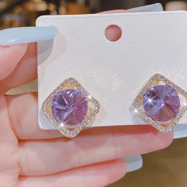Lavender Prism Stud