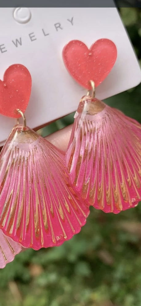 Blush Wave Drop Earring