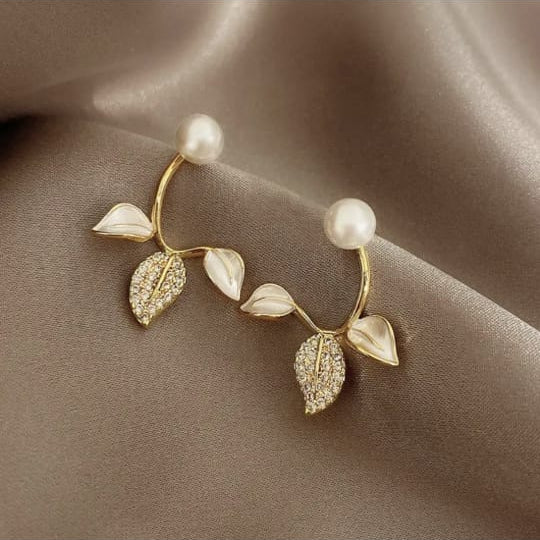 Dewdrop Leaf Earring