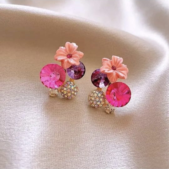 Rosé Blossom Earrings