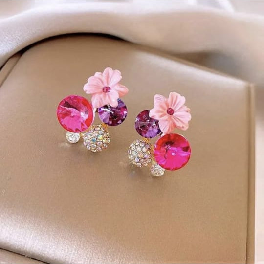 Rosé Blossom Earrings