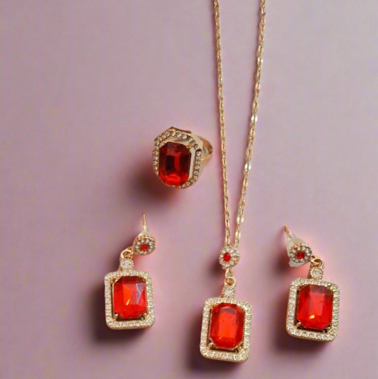 Crimson Spark Pendant
