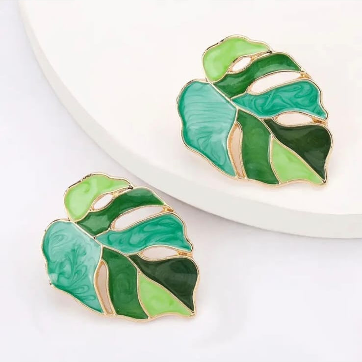 Leaf Luxe Earring Stud
