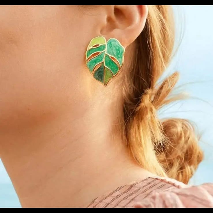 Leaf Luxe Earring Stud