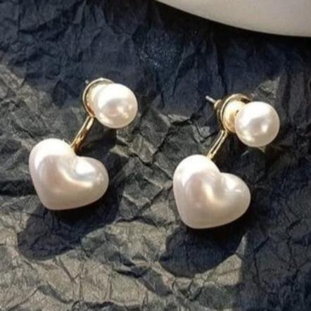 Valentine Pearl Heart Earring