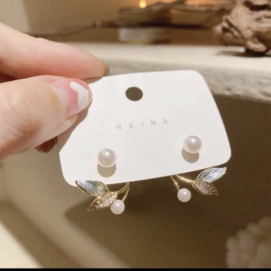 Aqua Gleam Earrings Stud