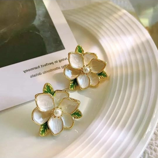 Petal Grace Enamel Studs