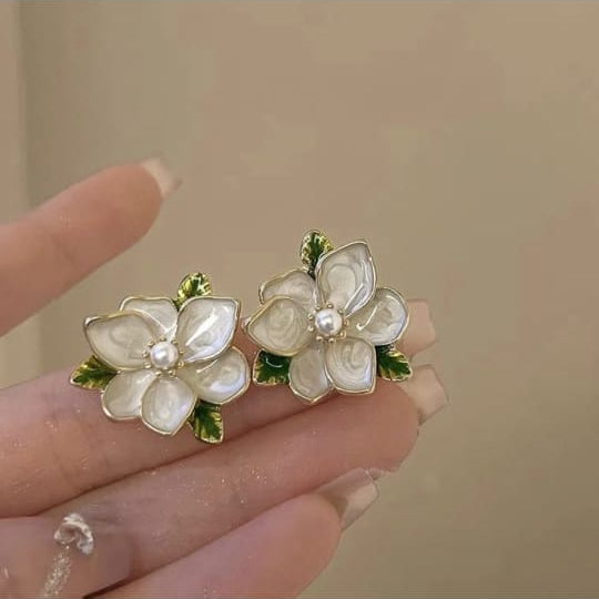 Petal Grace Enamel Studs