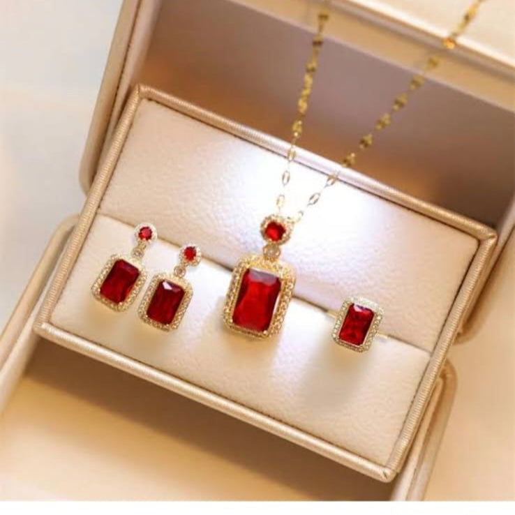 Crimson Spark Pendant