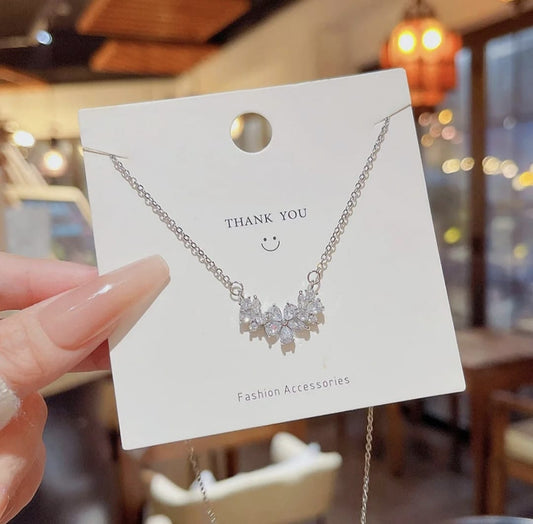 Crystal Petal Grace Neclace