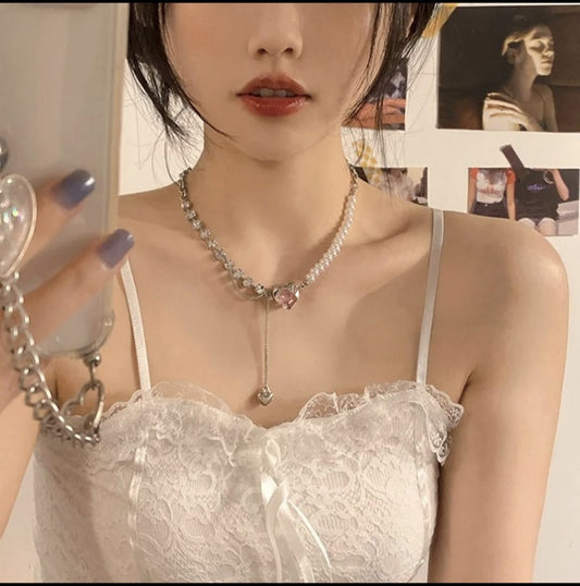 Rosé Heart Harmony Necklace