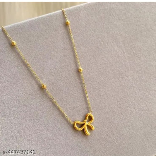 Graceful Bow Necklace