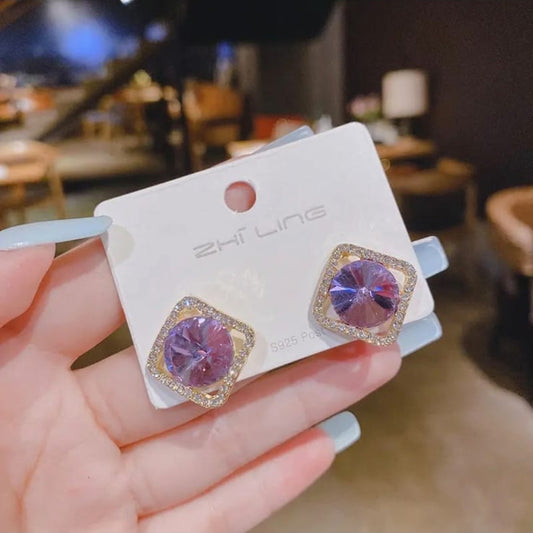 Lavender Prism Stud