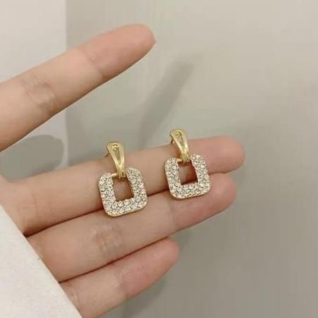 Diamond Spark Square Studs