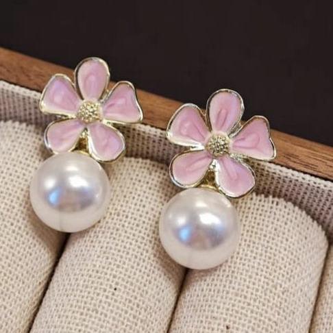 Blossom Pearl Drop Earring