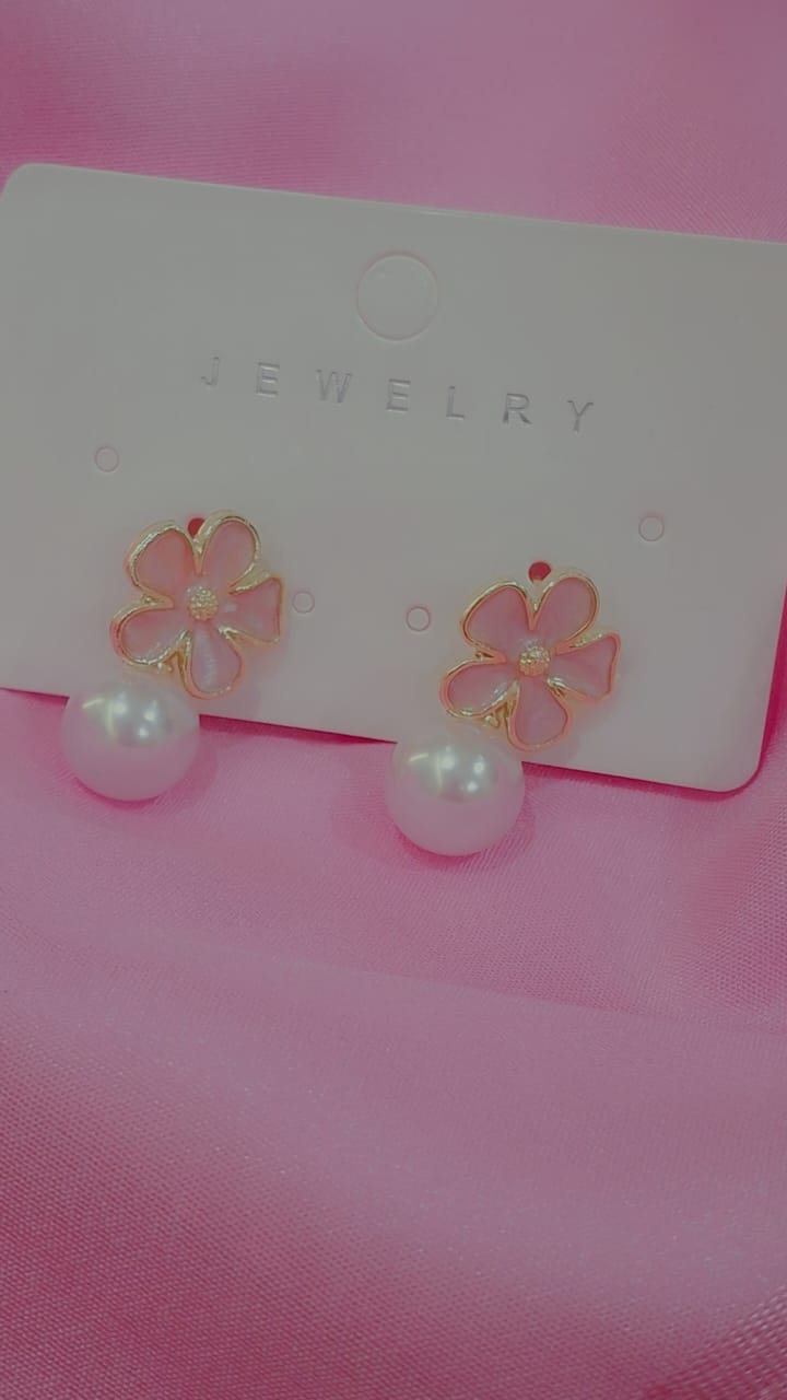 Blossom Pearl Drop Earring