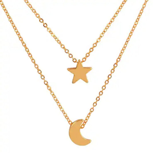 Lunar Star Charm Necklace