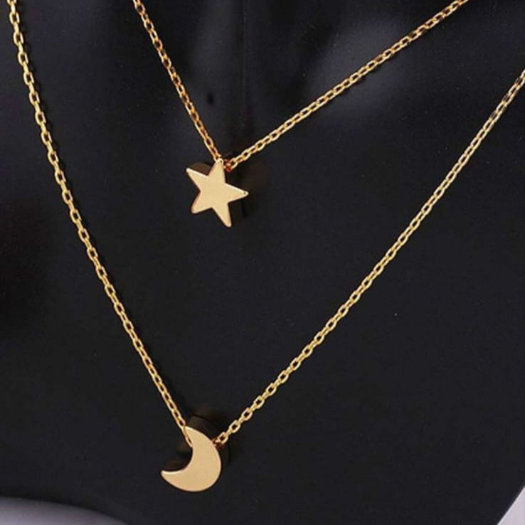 Lunar Star Charm Necklace